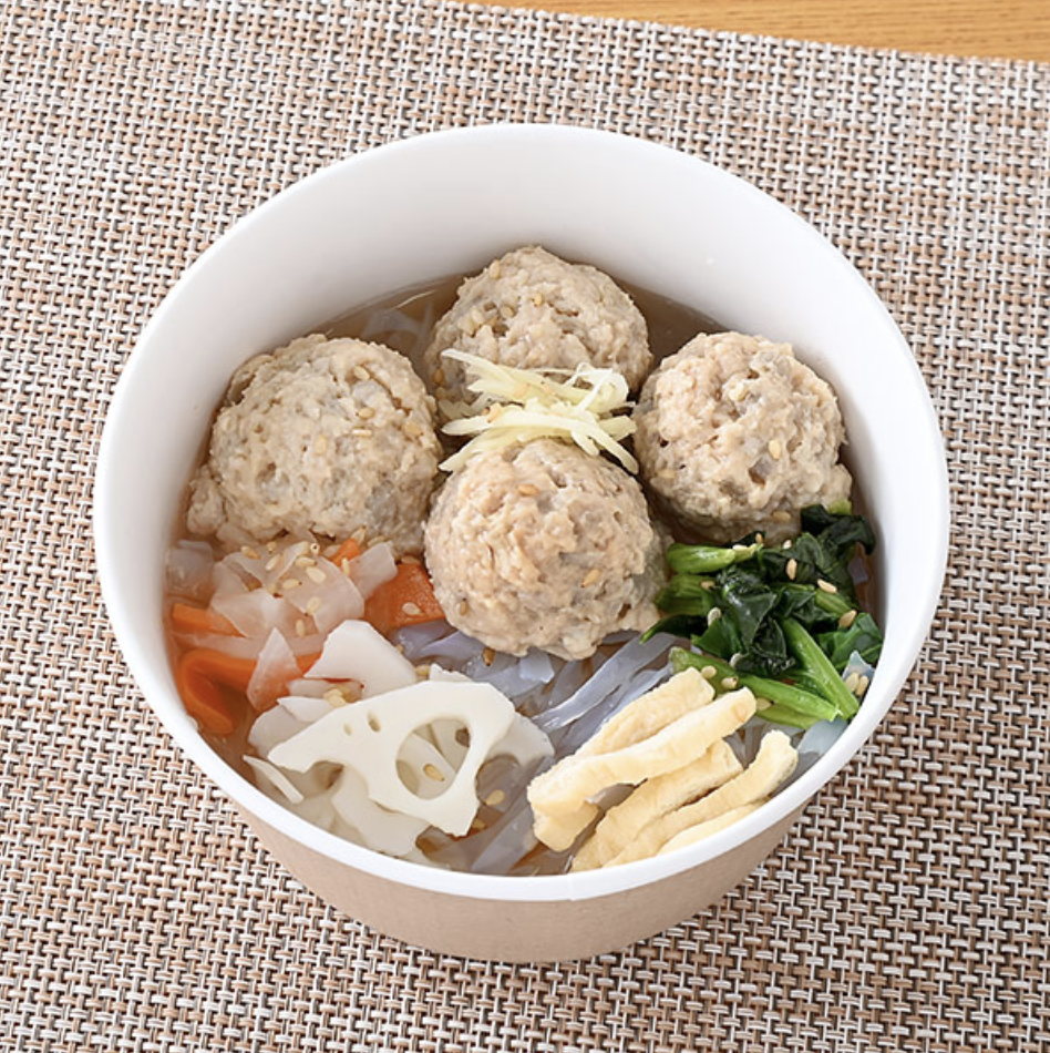 根菜入りつくねの和風スープ